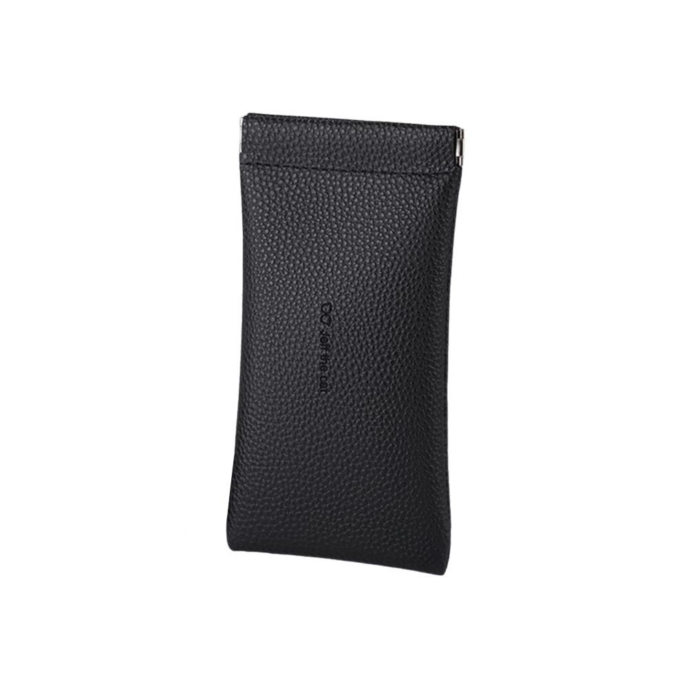 

Automatic Closed Glasses Case Pouch PU Leather Eyewear Storage Bag New Glasses Bag for Women Men