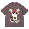 230 g/m² 100% Baumwolle DanDaDan V6 Turbo Oma Druck Unisex Schweres Baumwoll-T-Shirt