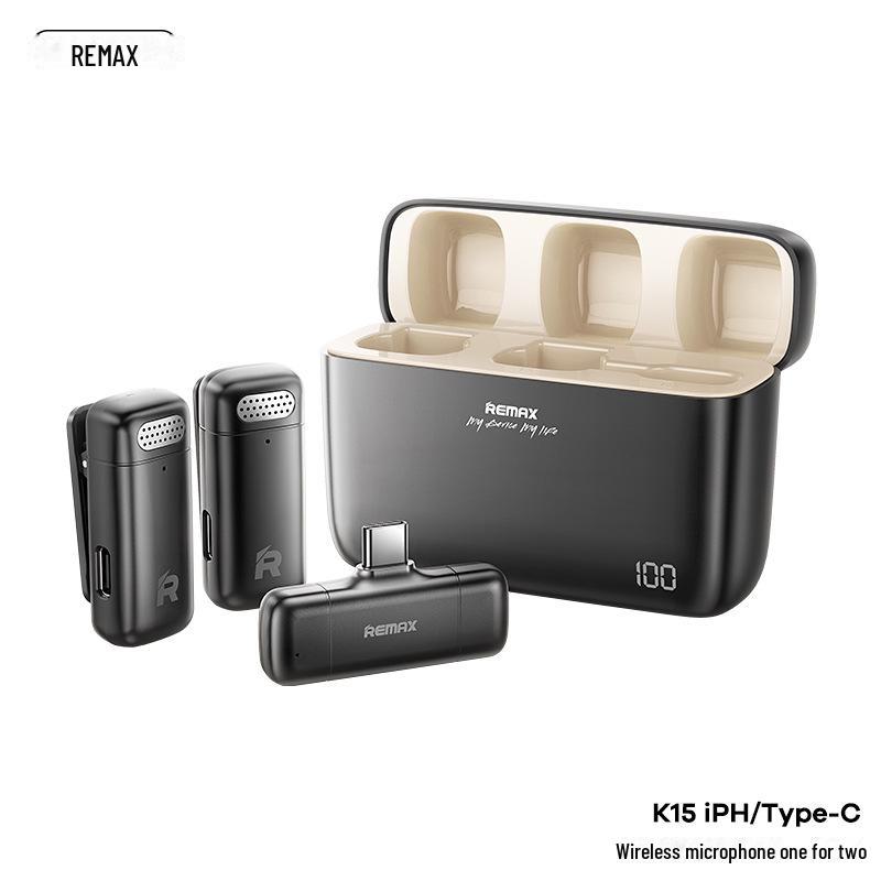 REMAX Dual Wireless HD Radio Microphone with Collar Clip