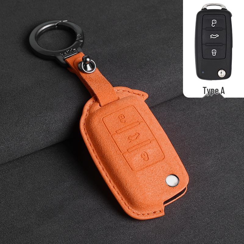 

Volkswagen CC Key Cover for Sagitar, Bora, Polo, Lavida, Passat, Santana - Green Style Suede 3D