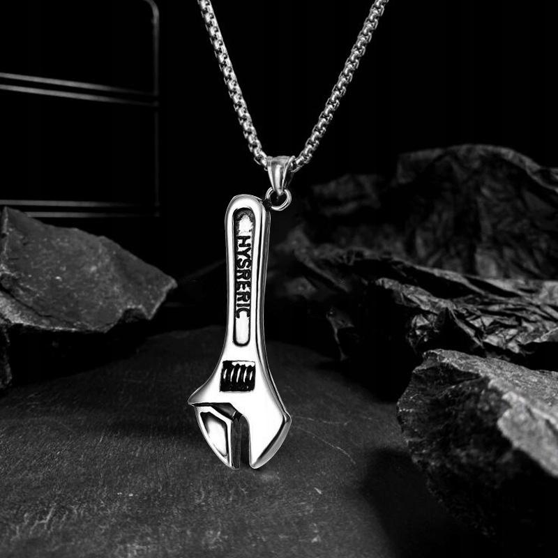 Mechanic's Wrench 316L Silver Chain Necklace