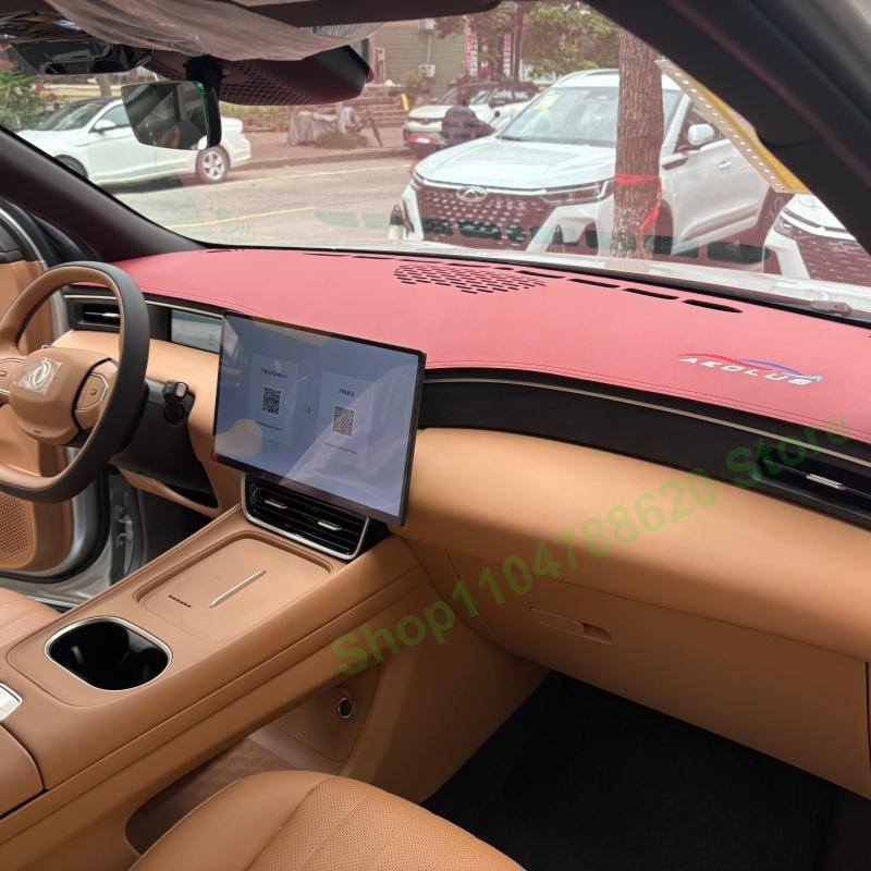 Sueed Leather Dashboard Mat For Dongfeng Fengshen L8 Instrument Panel Light Protection Mat Sun Sunshade Thermal Insulation