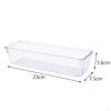 Clear Drawer Organizer Desk Storage Bin Stationery Holder Divider Box for