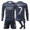 Maglie da Calcio a Manica Lunga Maglie Casa e Trasferta Real Madrid Adulti Bambini