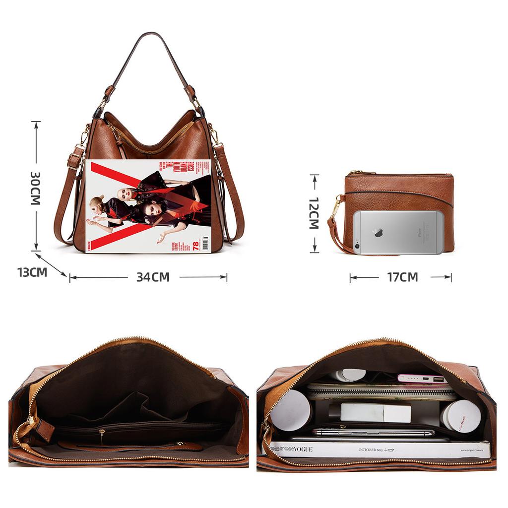 Bag women's bag new fashionable retro tote bag mother and child bag shoulder oblique span bag