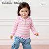 Balabala Girls' Striped Long-Sleeve T-Shirt