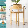 Nordic Wooden Flower Stand for Living Room/Balcony - Floor-standing Cross Plant Holder for Pothos & Flowers