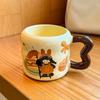 Hochwertige Keramiktasse mit Deckel Freundin Souvenir Geschenk für Mädchen Geburtstagsgeschenk praktische Keramiktasse kreatives Geschenk