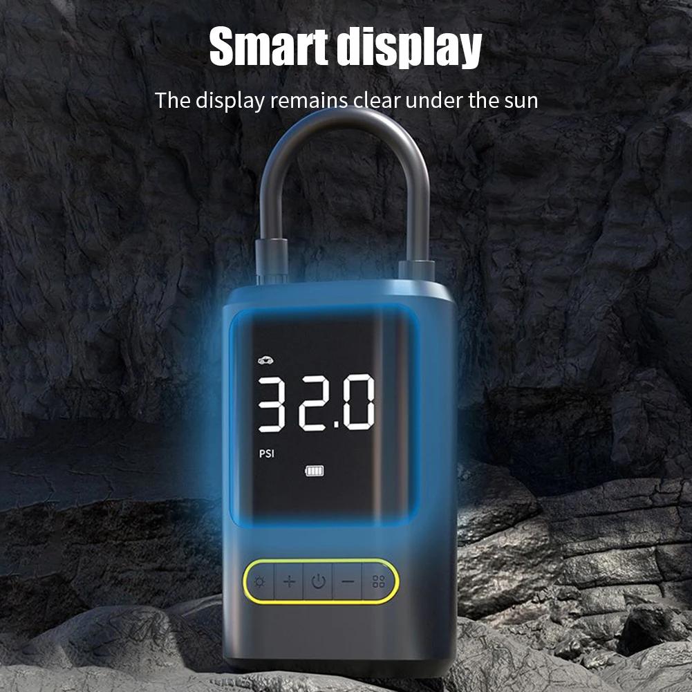 Wireless Air Pump Compressor Car Portable Electric Inflator Tire Pump Power bank LED Flashlight For Ball Bike Motorcycle Car