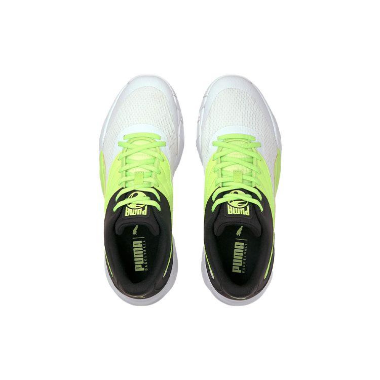 Puma Triple Basketball White Green Glare Men Sneakers 195217-10