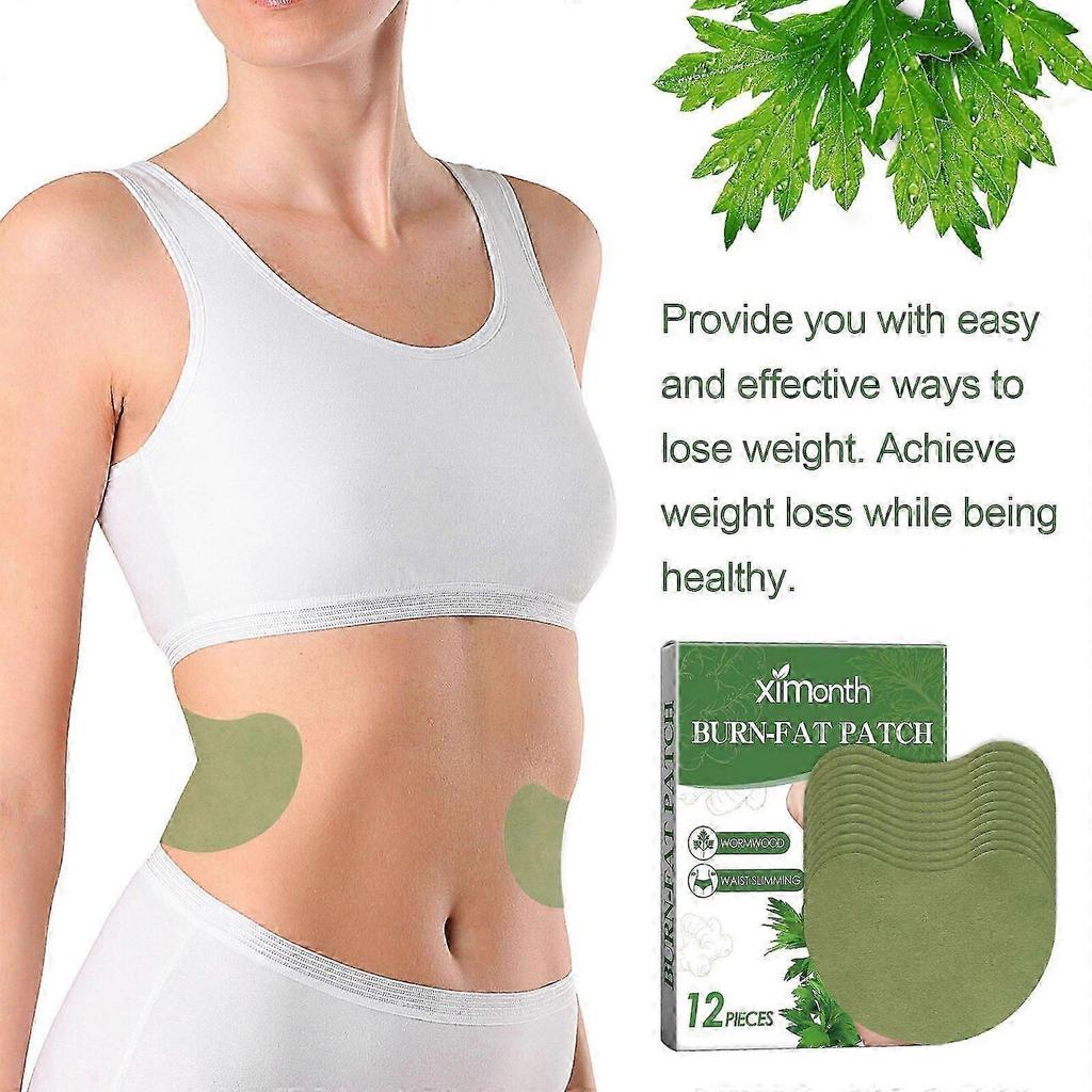 Fat Burning Patch for Weight Loss, Relieves Lumbar Neck Shoulder Joint Muscle Soreness, Herbal Heating Patch for Back Care, 10 Pcs
