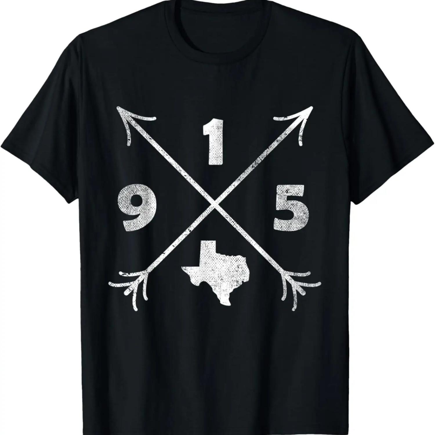 El Paso Texas TX _ area code 915 T-Shirt S чёрный