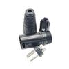 Black Triple-Core XLR Connector for Premium Microphones