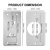 Premium-8er-Pack Scharnier-Reparaturblech für Küchenschränke mit 4er-Pack Vollüberlappenden Soft-Close-Scharnieren - Scharnier-Reparatur-Kit-Platte für Schrank