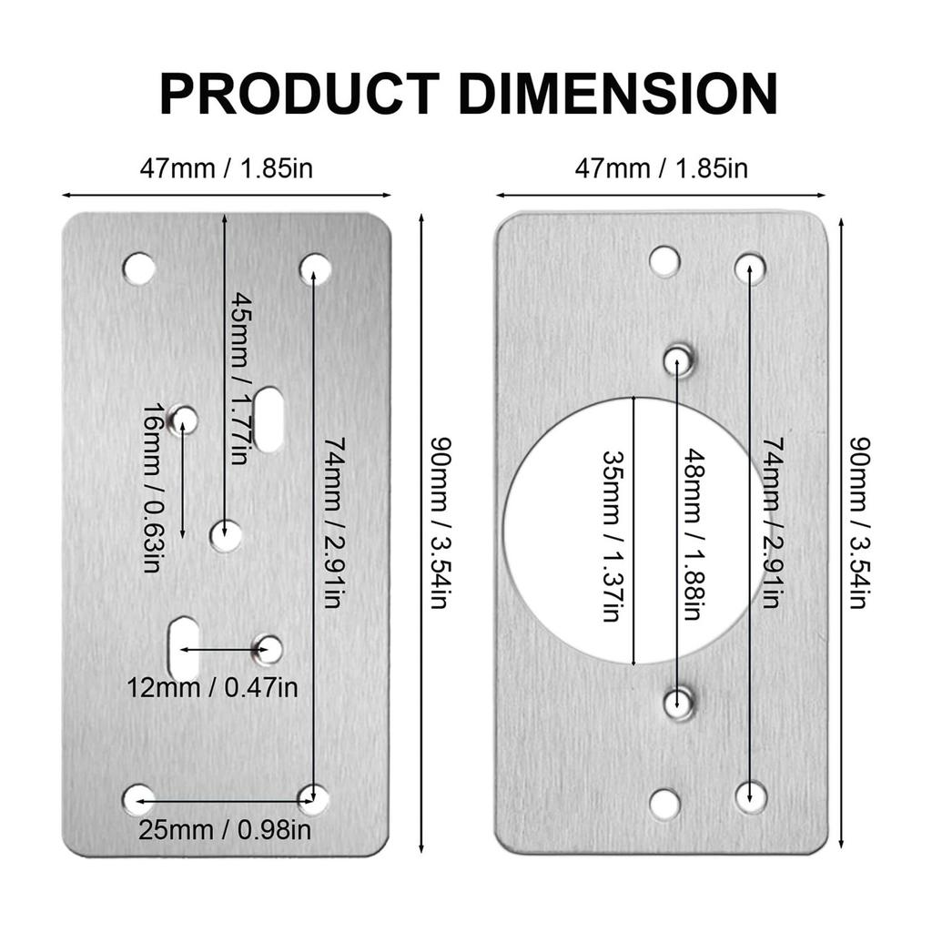Premium-8er-Pack Scharnier-Reparaturblech für Küchenschränke mit 4er-Pack Vollüberlappenden Soft-Close-Scharnieren - Scharnier-Reparatur-Kit-Platte für Schrank