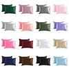 2pcs Soft Smooth Solid Color Double Sided Design Pillowcase With Hidden Zipper