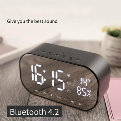S2 Alarm Clock Audio Wireless Bluetooth Subwoofer New Creative Bedside Speaker Stereo