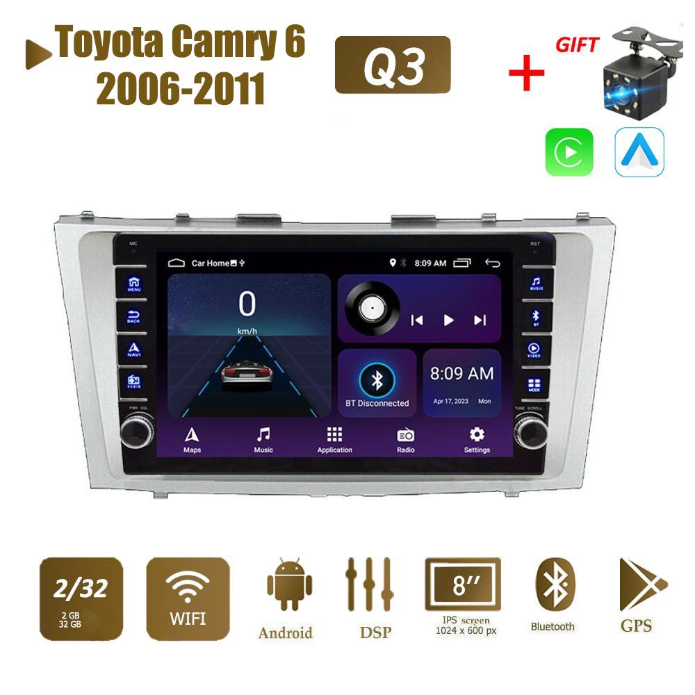 

Автомобильное Android-радио для Toyota Camry 6 2006-2011 2din мультимедийный стерео видеоплеер WIFI навигация GPS Carplay 2 + 32 ГБ