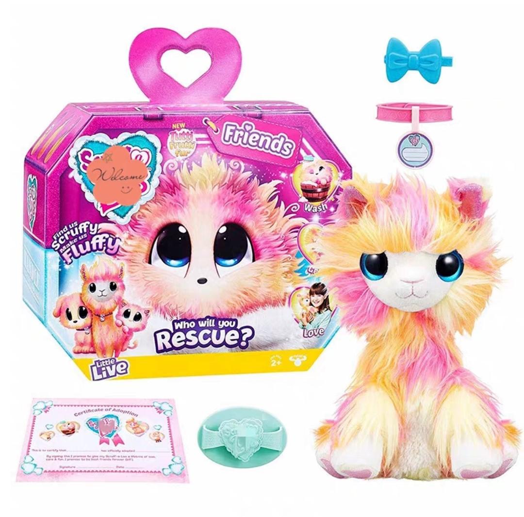 

Детская мода Игрушки Little Live Scruff-a-Luvs Питомец-сюрприз для спасения Кошка Купание Собака Слепая коробка Плюшевая игрушка Праздничный подарок оранжевый
