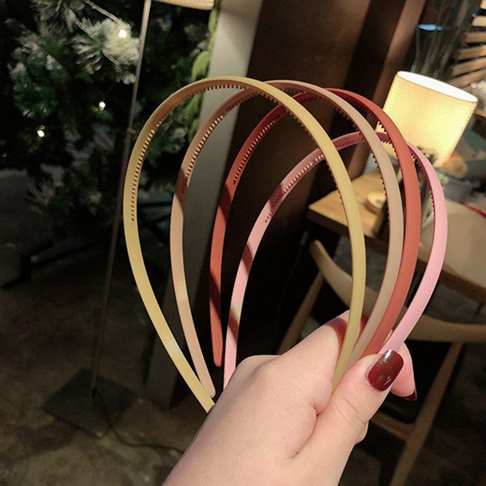 Simple Fashion Plastic Solid Girls Headband Bezel Hair Bands Hair Hoop