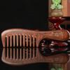 JINGRUIXIANG Golden Sandalwood Carved Massage Comb