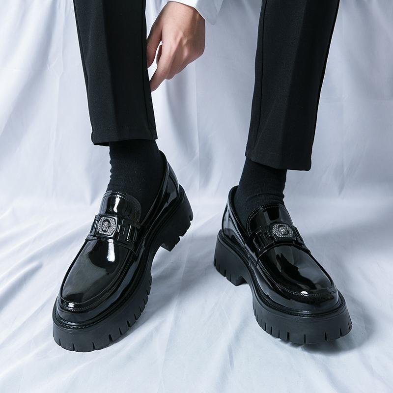 Fashion Classic Men's Patent Leather Shoes Business Casual Dress Shoes Luxury Man Party Occupation Oxford Shoes Wedding Shoe Plus 38-45