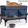 Outdoor Heating Insulation Cat House Waterproof Folded Keep Warm Cat Delivery Room Insulated Rain Pet Fence Cat Tent Supplies