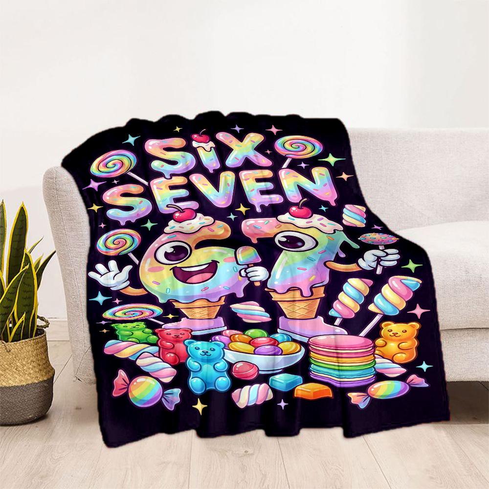 Sixty-seven Blanket,Suitable for sofas, offices, travel, living rooms, Gifts to relatives and friends, Blanket,Suitable for all seasons.