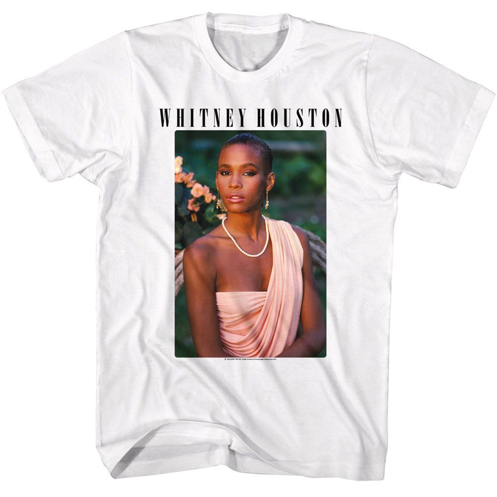 Whitney Houston Photo And Logo Music Shirt M