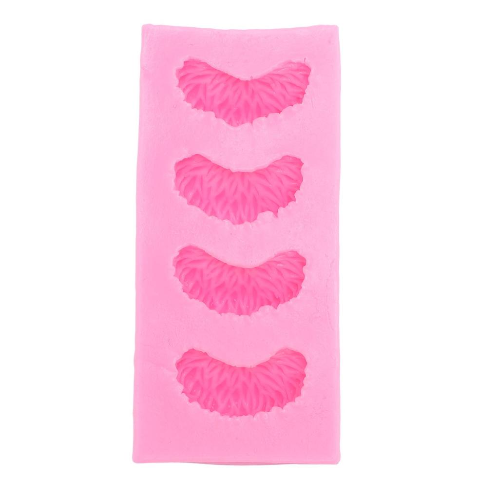 Mandarinenviertel Silikon Süßigkeitenmuster 4 Mulden Fruchtfondant für Schokolade Backen Kuchen Dekoration