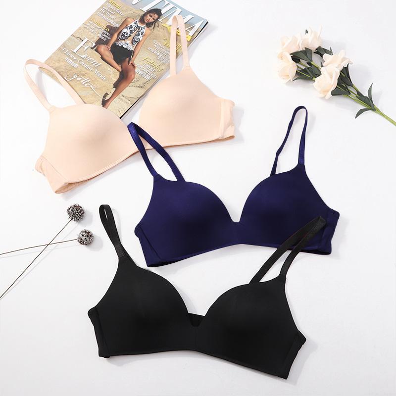1/3PCS Sexy Bra for Women Wire Free Push Up Bra Brassiere Female Underwear Smooth Fabric Seamless Design Lingerie