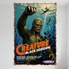 Vintage 'Creature from the Black Lagoon' Metal Tin Sign, Horror Movie Wall Plaque for Home Bar Man Cave Cafe Decor