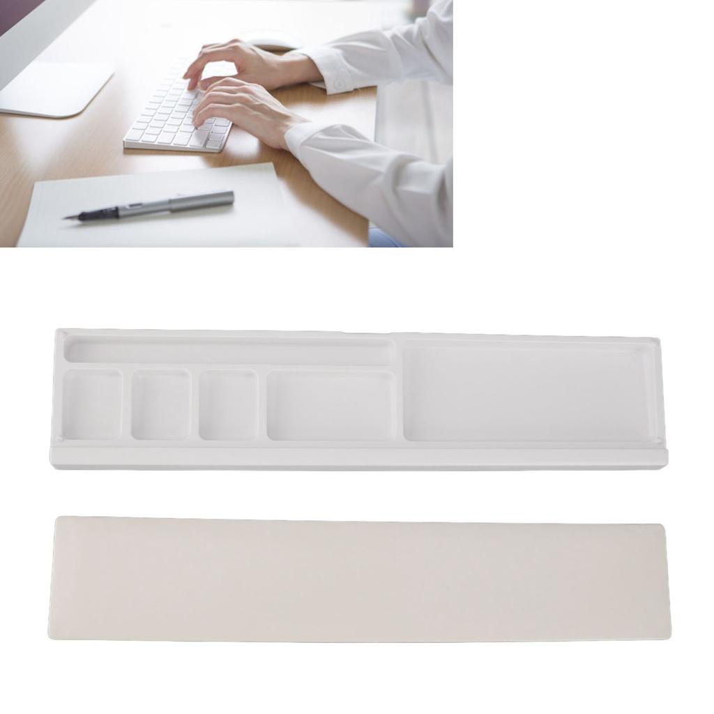 Keyboard Wrist Rest Pad Ergonomic Soft Prevent Slip Keyboard Wrist Support with Partition Storage Case for