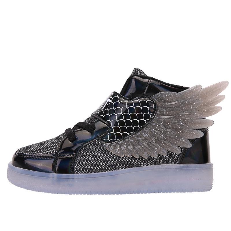 LED Light-Up Kids' Dance Shoes - 7-Color Flashing Sneakers for Boys & Girls, Ages 6-10