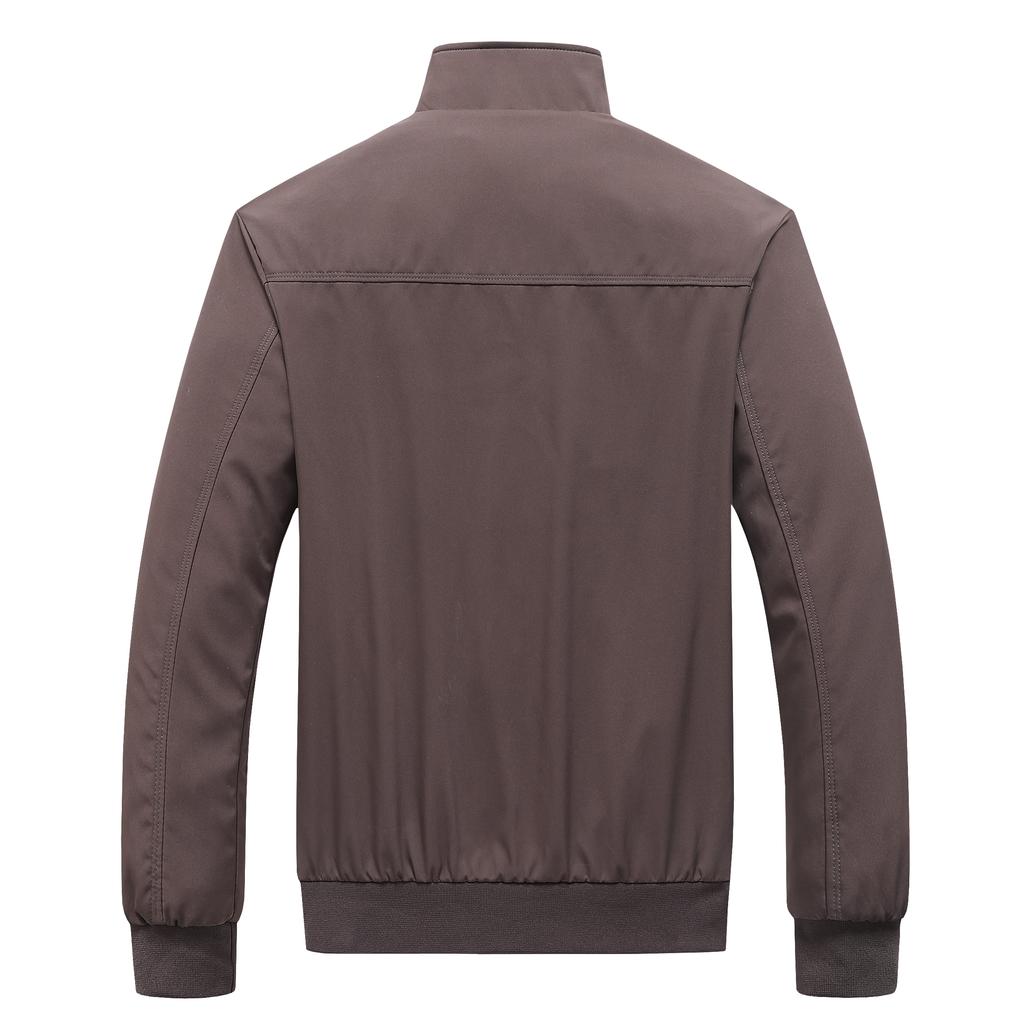 Spring Autumn Thin Casual Jacket Solid Fashion Slim Bomber Jackets Men Stand Collar Baseball Jackets Men's Coat