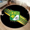 Club Leon Round Area Rug,Carpet Rug for Living Room Bedroom Sofa Playroom Decor,Non-slip Floor Mat