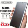 2 stk Full Dekning Matt Hydrogel Film For Samsung Galaxy S25 S24 S23 S22 S21 S20 Ultra Plus Skjermbeskytter Uten Fingeravtrykk Ikke Herdet Glass