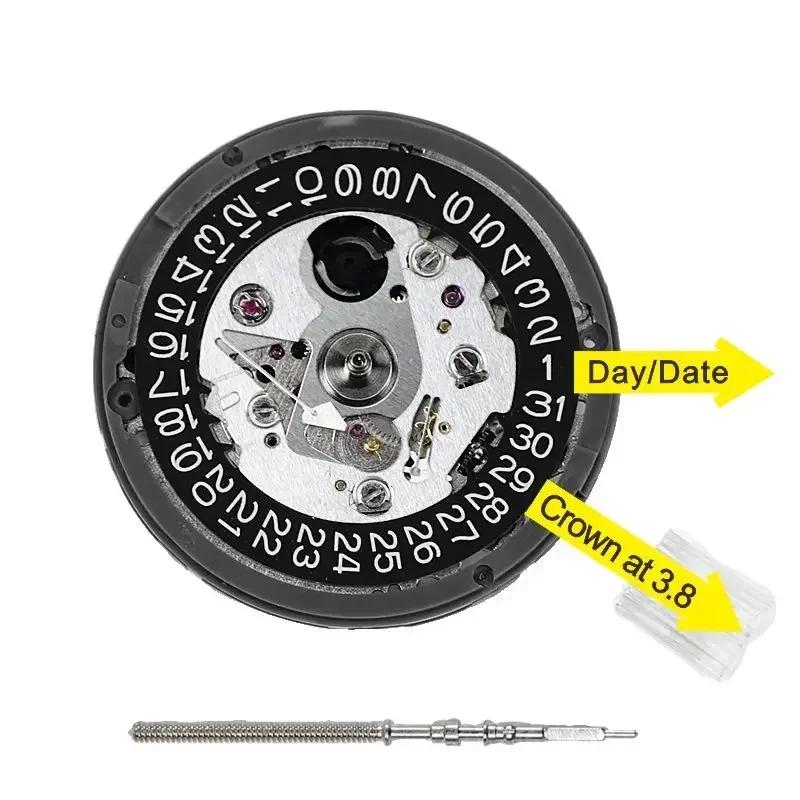 Japan Original Nh35 Werk Krone bei 3.8 3 6 Nh35A Mit Schwarzem Datum Automatik Mechanische Uhr Zifferblatt Mods Reparatur Uhrmacher