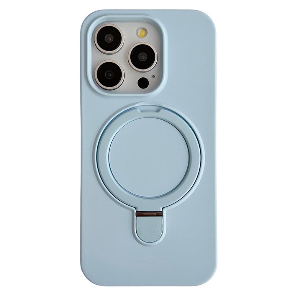 For iPhone 15 Pro Case Compatible with MagSafe Silicone Phone Back Cover with Kickstand