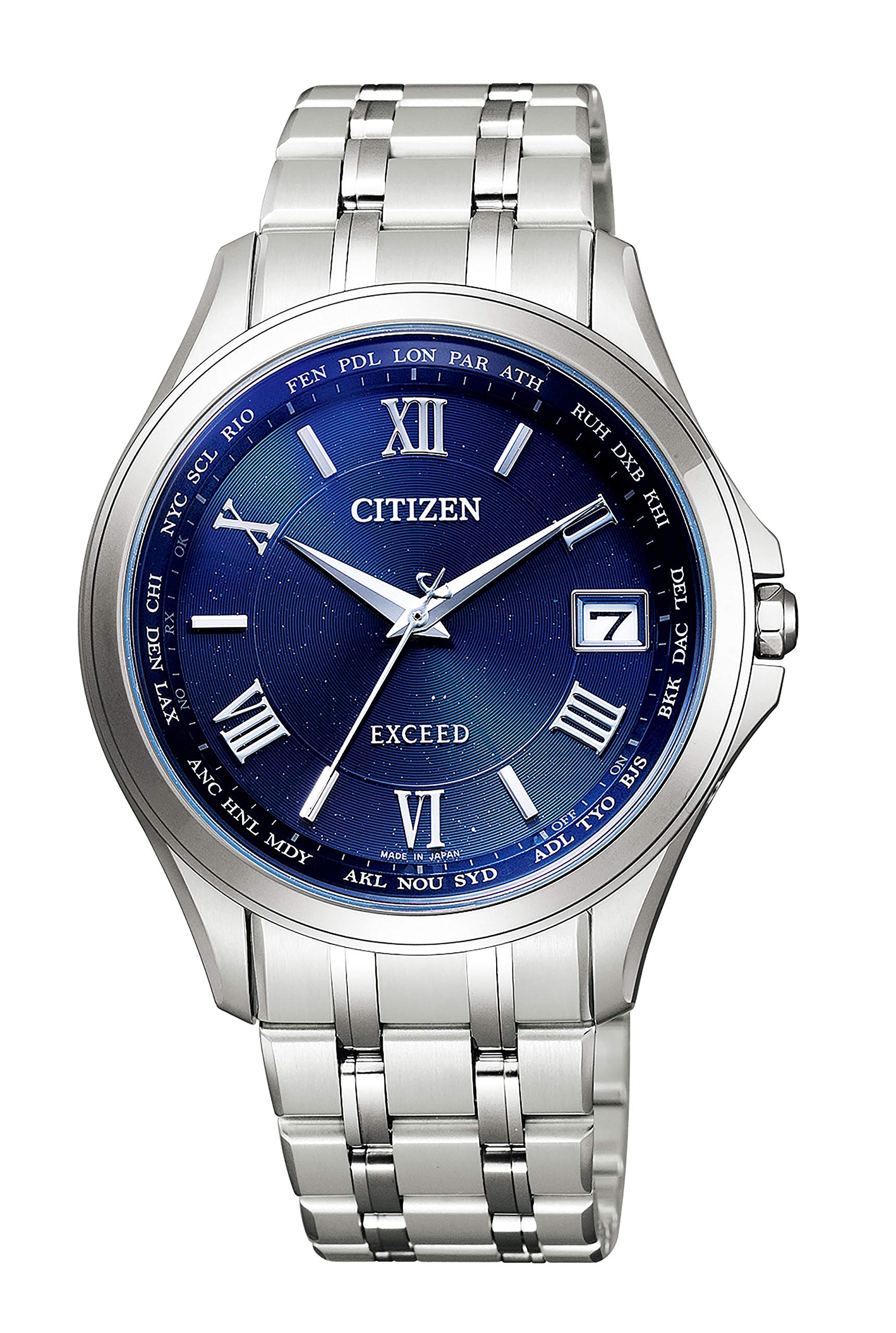 

Exceed Radio Watch Direct Flight Pair Silver [Citizen] Eco-Drive CB1080-52L Men s