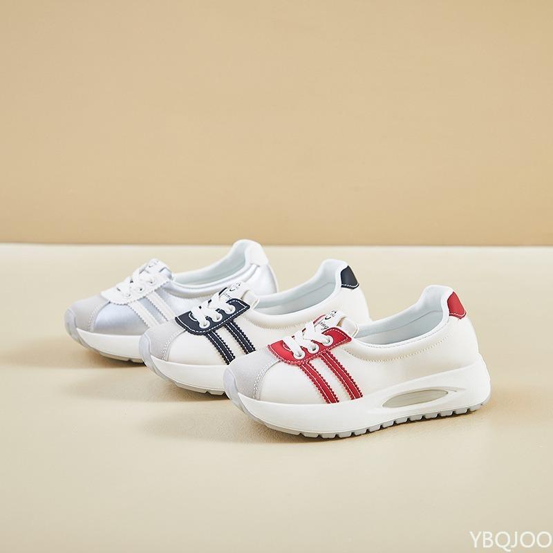 Spring Autumn Fashion Versatile Thick Soled Tall Low Cut Women's Single Shoes Casual Lazy Pine Cake Sole Designer Women's Shoes