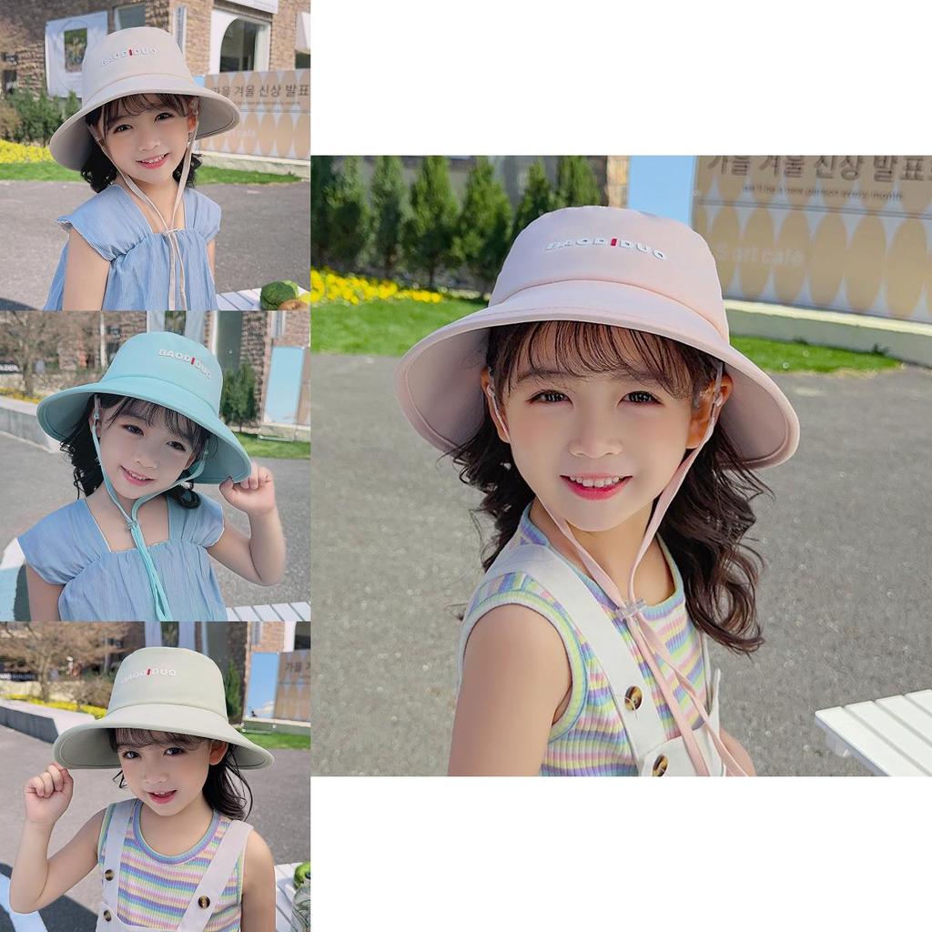Childrens Summer Sun Hat With Flat Top Design And Cool Ice Silk Fabric For Outdoor Activities