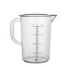 Acrylic Black Line Large Capacity Transparent Measuring Cup with Handle for Tea, Baking, and Catering