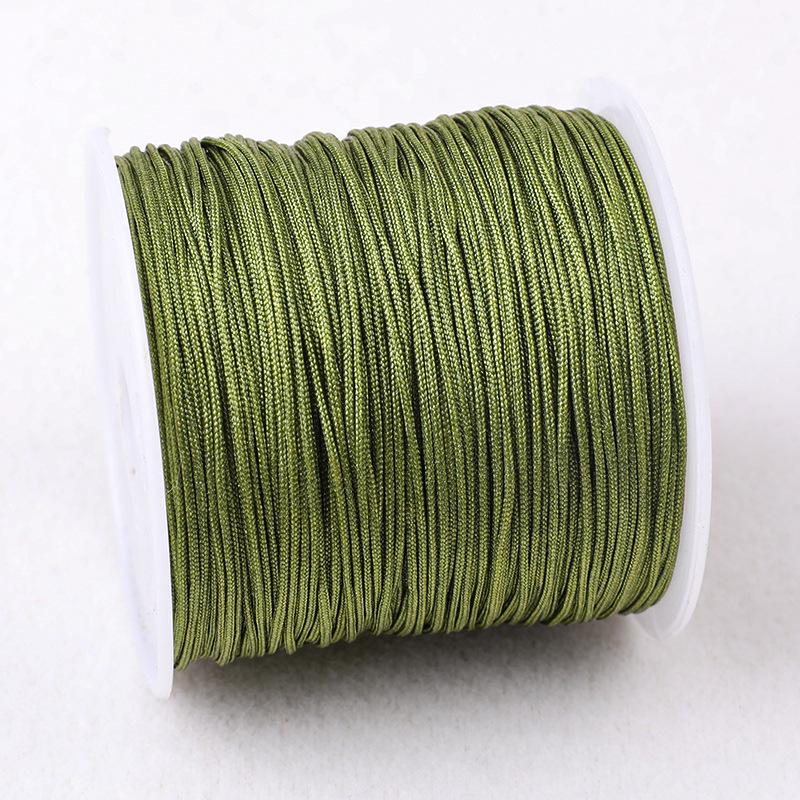Hand-Woven Jade Thread Bracelet & Necklace DIY Weaving Rope 30m
