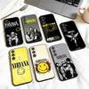 COQUE DE TÉLÉPHONE COOL BAND N-Nirvana Pour Samsung Galaxy A73,A72,A71,A70,A53,A52,A51,Autres Coque Noire Souple