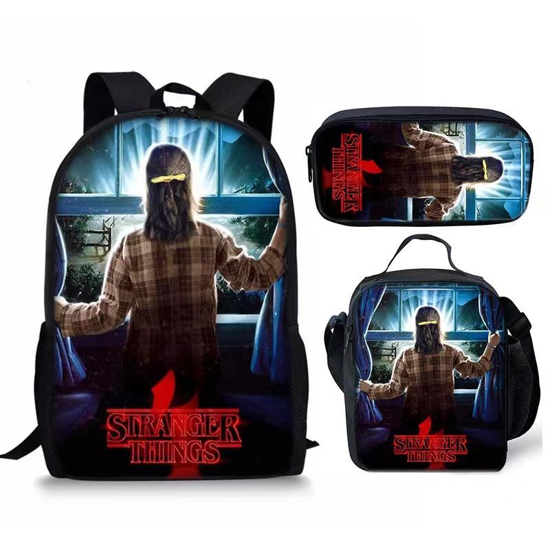 Stranger Things Student backpack three piece set CLE