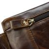 Luufan Genuine Leather Waist Bag for Body Cowhide Crossbody Shoulder Leather Large Capacity Waist Smartphone Lightweight Bicycle Bag Men, 2-Way Bag,