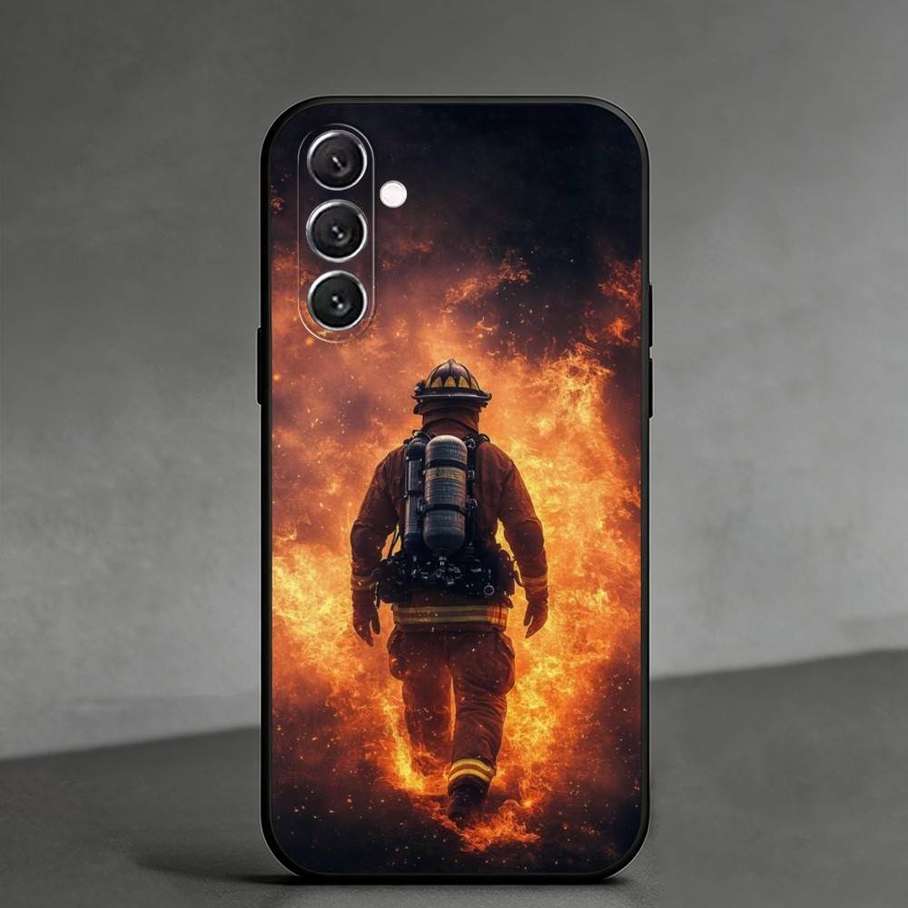 F-firefighters Phone Case For Samsung Galaxy A91,80,73,72 ,71,53,52,32 ,31,22,21s,20,Soft Black Case