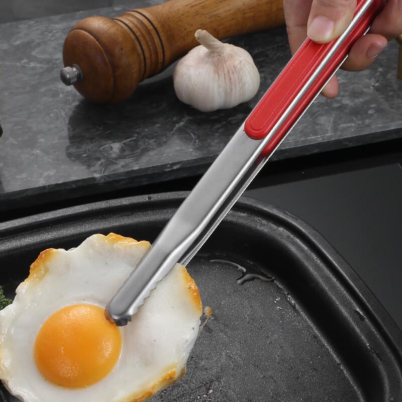 Wutuo 12-inch Stainless Steel BBQ Food Tongs (6-pack)