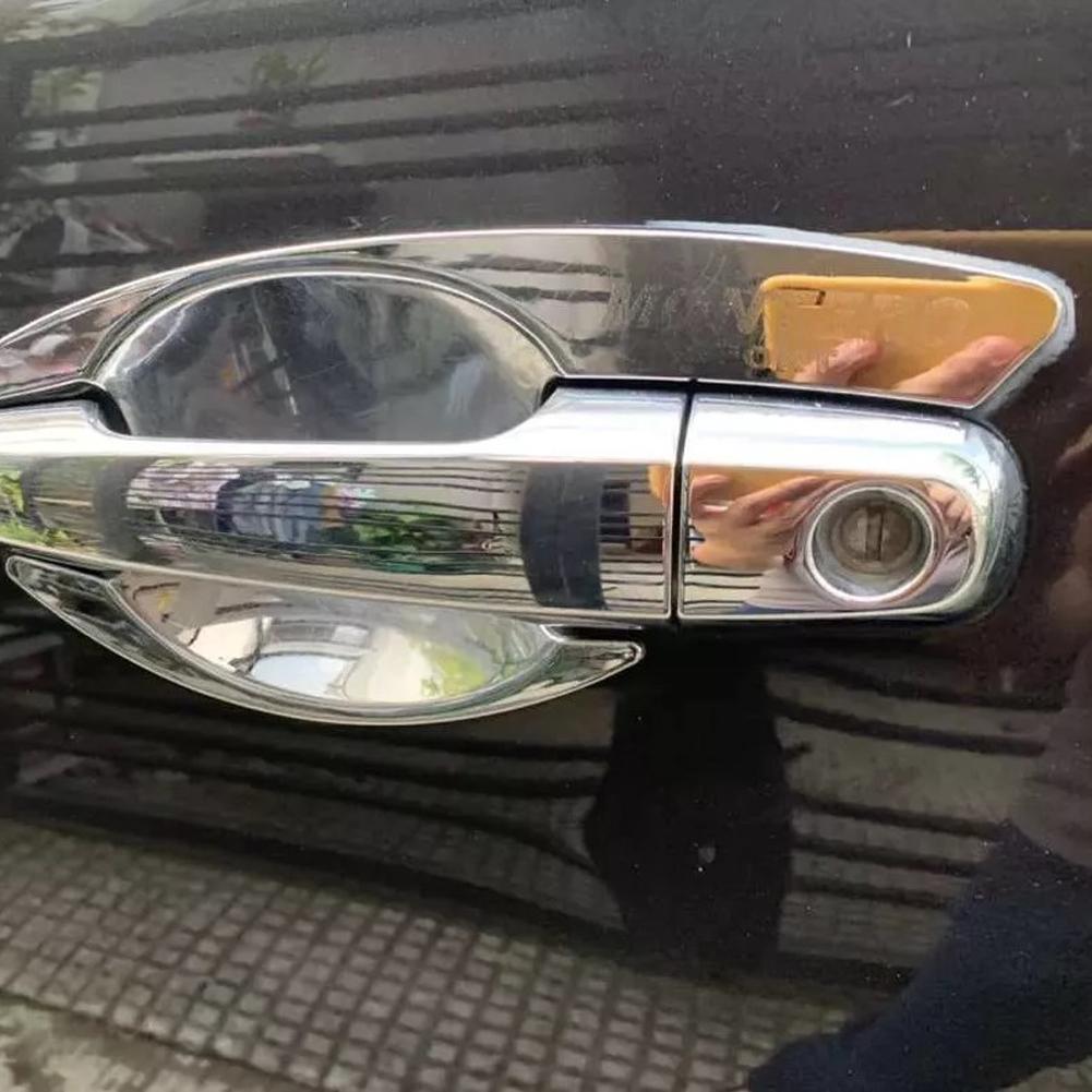 1 Pezzo Copertura Protettiva Maniglia Porta Posteriore Auto Decorazione Modifica Esterna Coprimaniglia Cromato ABS Adattamento Per Mitsubishi L200 2005-2015 Destra Sinistra